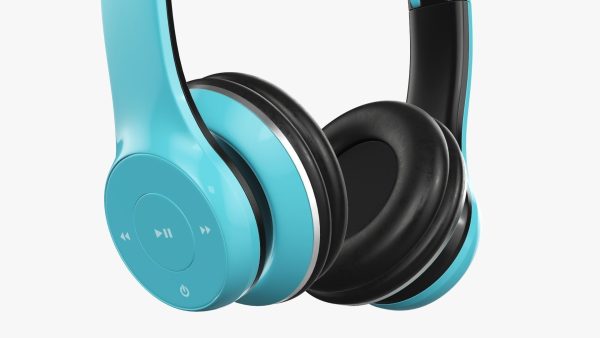 Bluetooth headphones blue