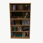 Bookcase Low Poly for game