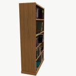 Bookcase Low Poly for game