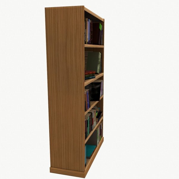 Bookcase Low Poly for game
