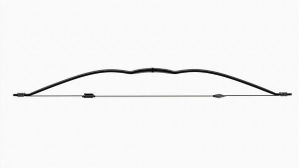 Bow with arrow plastic