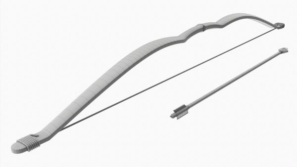 Bow with arrow plastic