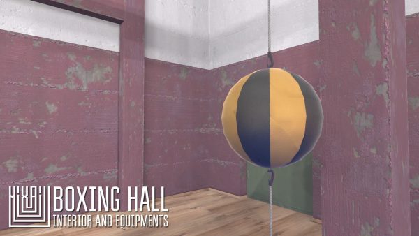 Boxing hall - interior and equipments