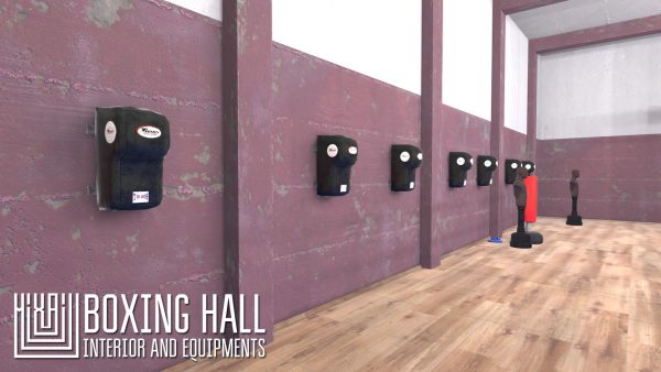 Boxing hall - interior and equipments