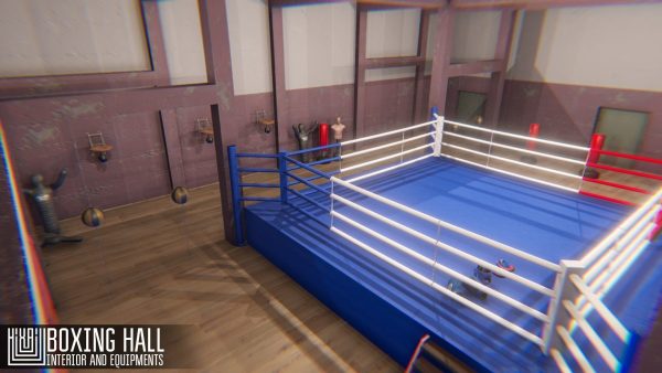 Boxing hall - interior and equipments