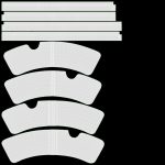 Brake disk with caliper