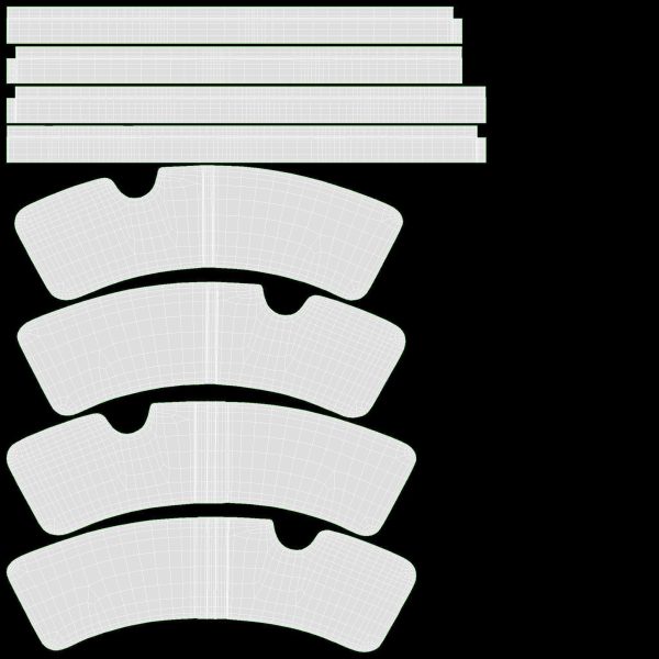 Brake disk with caliper