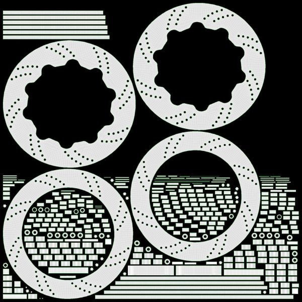 Brake disk with caliper