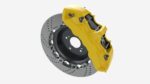 Brake disk with caliper