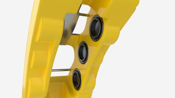 Brake disk with caliper