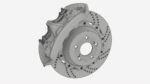 Brake disk with caliper