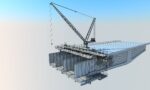 Bridge construction hanging basket
