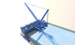 Bridge construction hanging basket