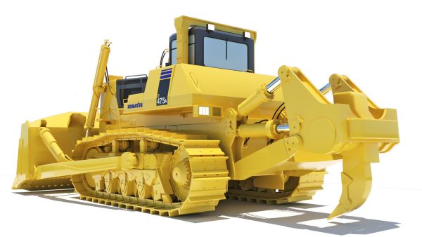Bulldozer Komatsu D475A 3D model