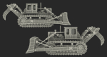 Bulldozer Komatsu Rigged