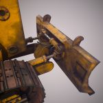 Bulldozer Low Poly PBR