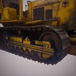 Bulldozer Low Poly PBR