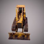 Bulldozer Low Poly PBR