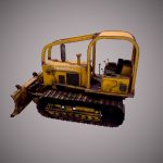 Bulldozer Low Poly PBR
