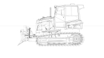 Bulldozer Small Rigged