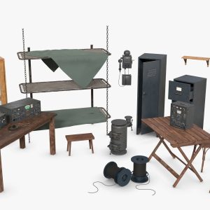 Bundle German Bunker Furnitures WWII