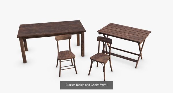 Bundle German Bunker Furnitures WWII