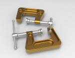 C-Clamp clamp with screw