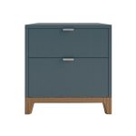 Cabinet nightstand with two drawers