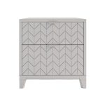 Cabinet nightstand with two drawers