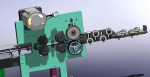 Cable feeding and cutting mechanism