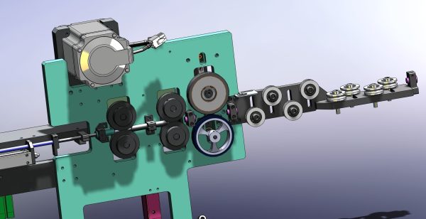 Cable feeding and cutting mechanism