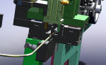 Cable feeding and cutting mechanism