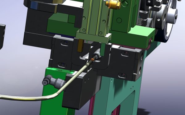 Cable feeding and cutting mechanism