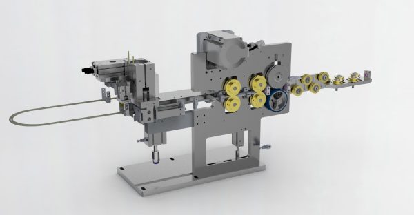 Cable feeding and cutting mechanism