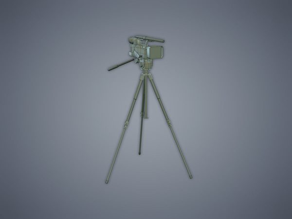 Camera on the tripod