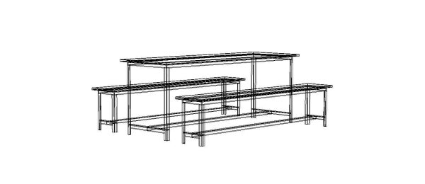 Canteen Steel Table