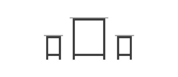 Canteen Steel Table