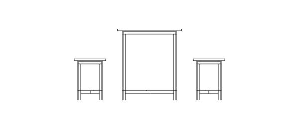 Canteen Steel Table