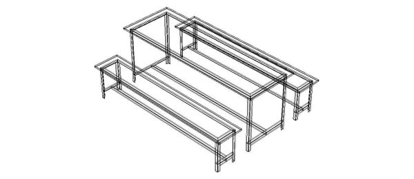 Canteen Steel Table