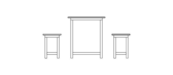 Canteen Steel Table