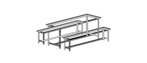 Canteen Steel Table