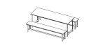 Canteen Steel Table