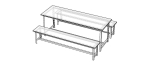 Canteen Steel Table