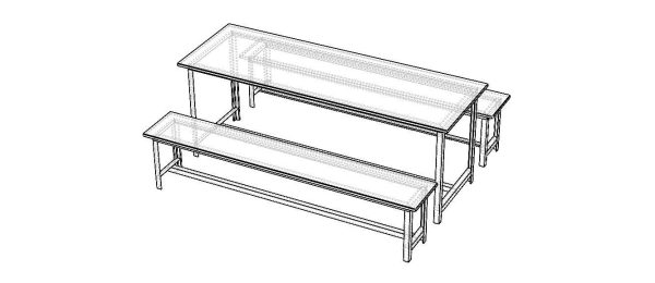 Canteen Steel Table