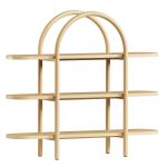 Canyon Black Wood Wide 3 Shelf Bookcase by Leanne Ford
