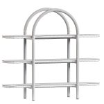 Canyon Black Wood Wide 3 Shelf Bookcase by Leanne Ford
