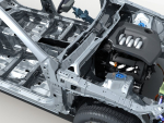 Car Frame with Chassis Engine 01