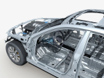 Car Frame with Chassis Engine 01