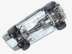 Car Frame with Chassis Engine 02