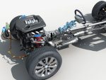 Car Frame with Chassis Engine 02